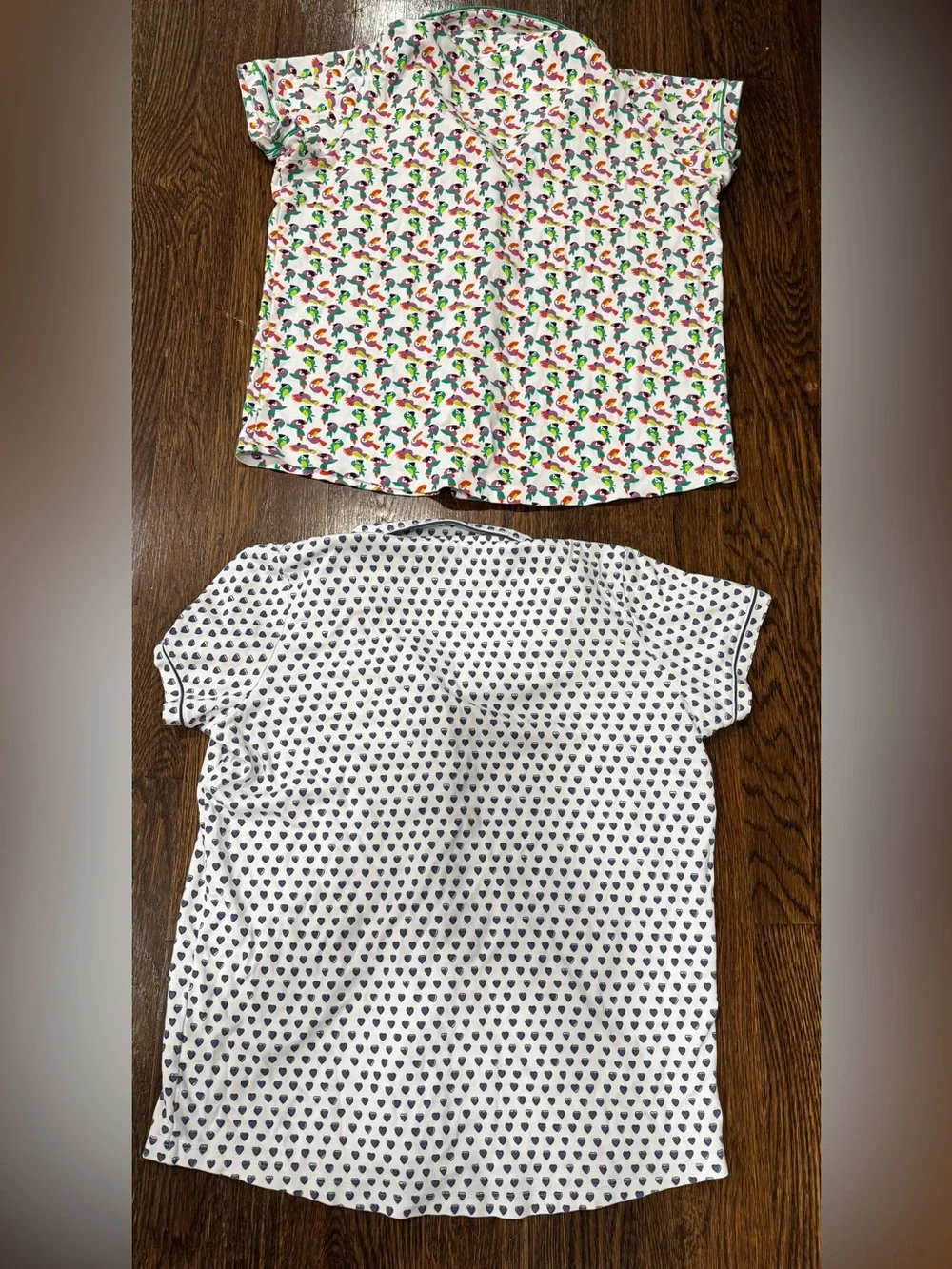 Roller Rabbit 2 Piece 100% Cotton Button-Up Pajama Top Size Medium